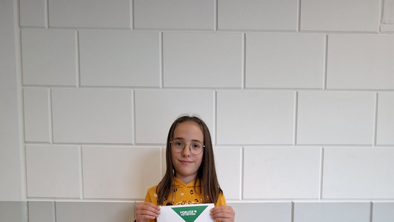 Kim Schelasin gewinnt den Schulentscheid an der Alex-Deutsch-Schule Wellesweiler