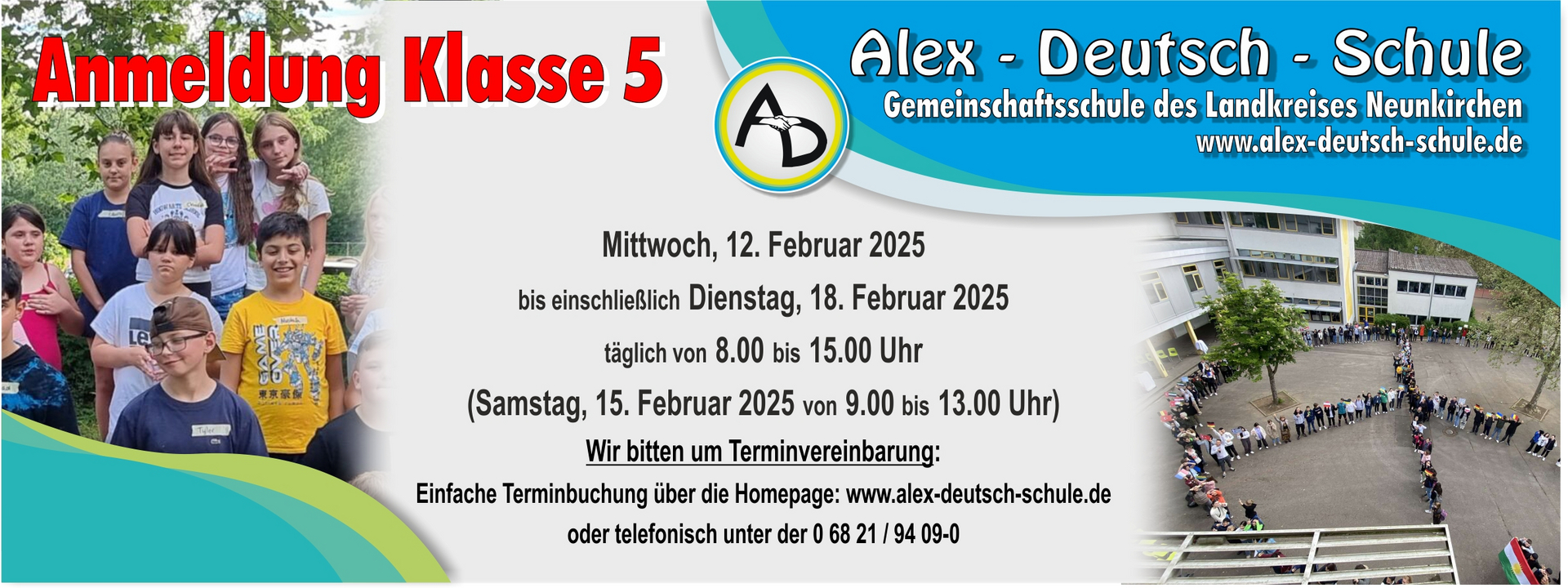 Anmeldung Klasse 5