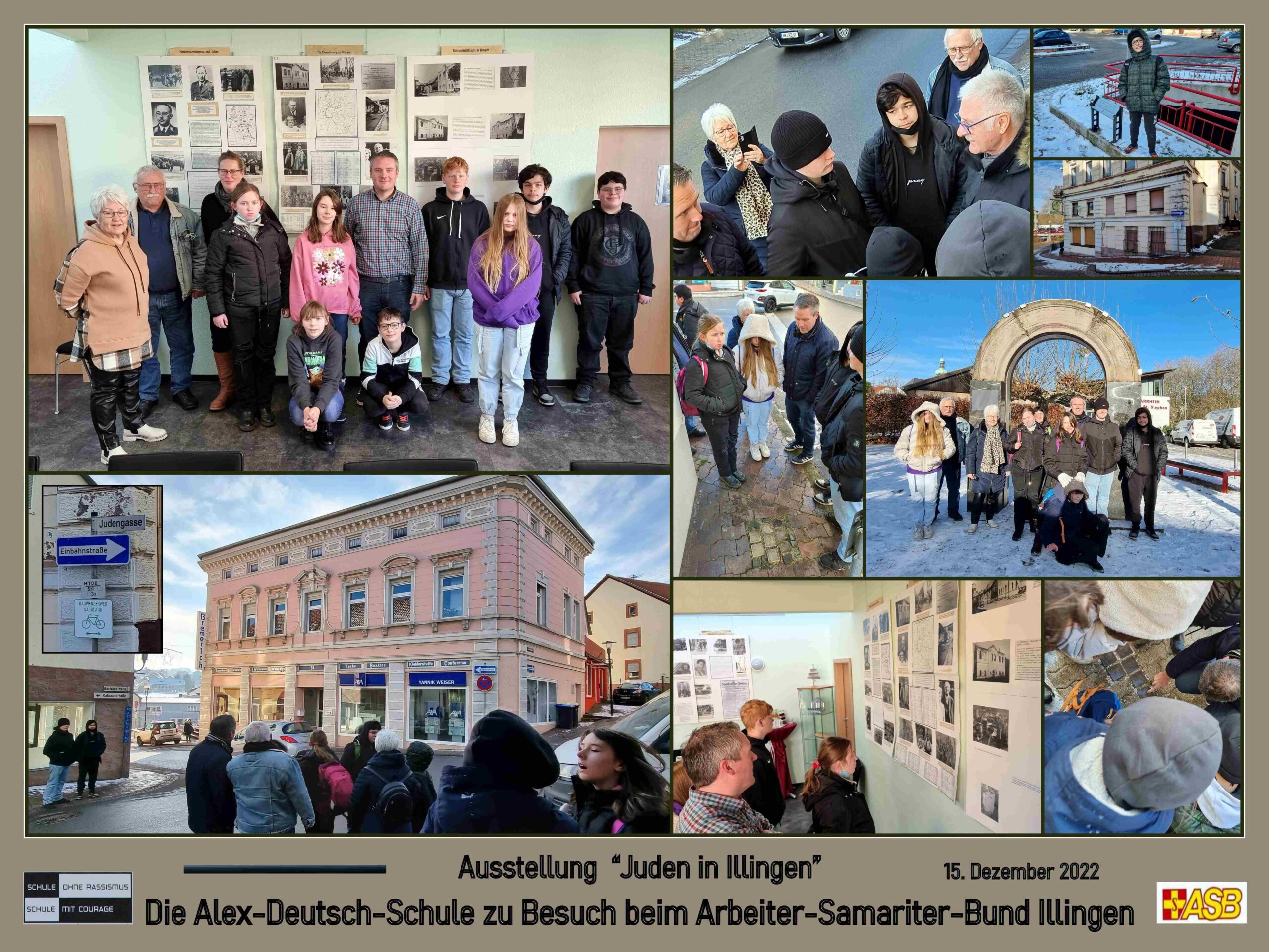 Auf den Spuren jüdischer Geschichte – Alex-Deutsch-Schüler besuchten Ausstellung in Illingen
